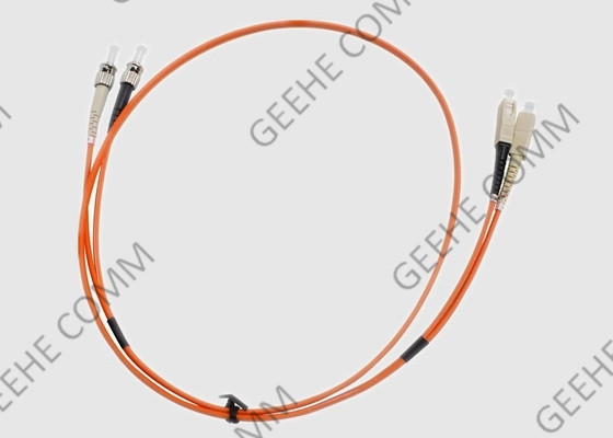 SC к кабелю 2.0mm заплаты оптического волокна PVC режима OM1 ST двухшпиндельному Multi