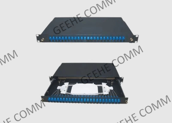 пульт временных соединительных кабелей волокна 1U легкий сползая стандартный OS2 с переходниками SC UPC