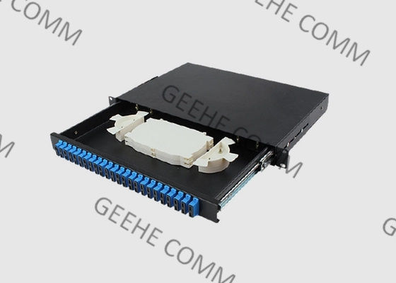 Переходник SC/ПК 19 MM порта пульта временных соединительных кабелей 24 держателя шкафа дюйма 1U симплексный