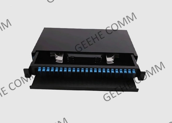 24 гаван пульта временных соединительных кабелей держателя шкафа 1U переходника SC UPC для центра данных