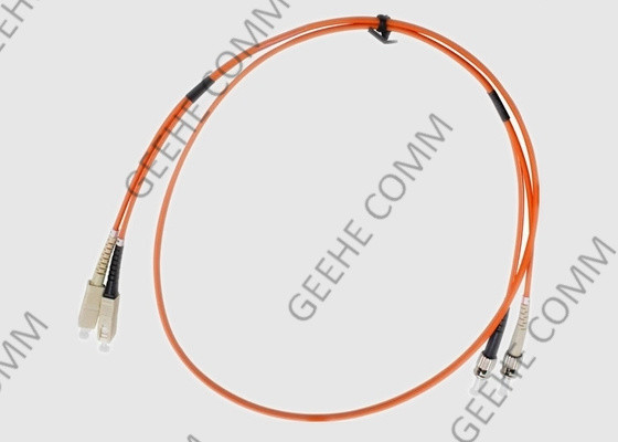 SC к кабелю 2.0mm заплаты оптического волокна PVC режима OM1 ST двухшпиндельному Multi