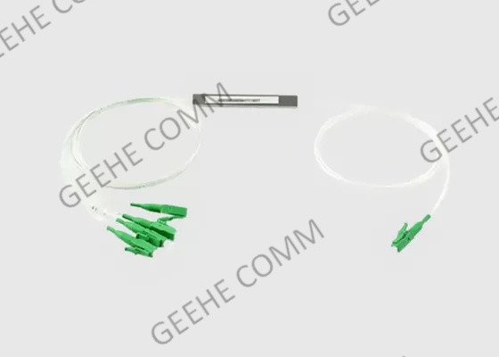 Потеря Splitter 1x4 PLC оптического волокна трубки LC APC стальная для PON