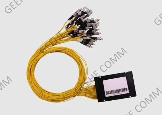 Соединители пакета 2.0mm FC UPC коробки ABS Splitter кабеля оптического волокна PLC 1×32 пластиковые