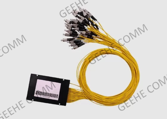 Соединители пакета 2.0mm FC UPC коробки ABS Splitter кабеля оптического волокна PLC 1×32 пластиковые