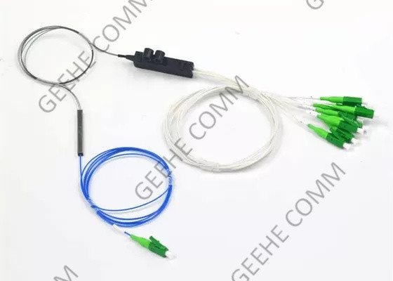 8 Splitter Plc оптического волокна ядров 1X8 с соединителями LC/APC