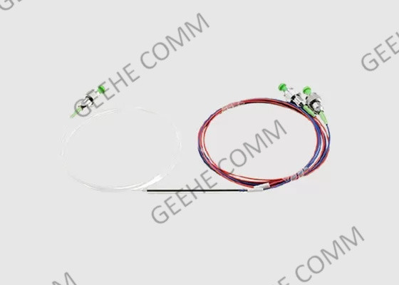подгонянное волокно окна 0.9mm одиночного режима Splitter 1X2 FC/APC FBT двойное