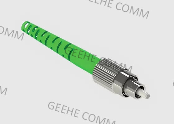 Большая емкость 3.0mm Пре-отполировала соединители оптического волокна зеленого цвета FC APC