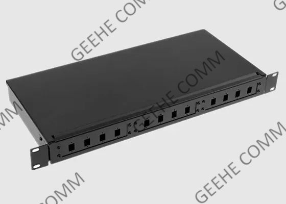 Пульт временных соединительных кабелей оптического волокна SC дюйма 1U 24 держателя 19 стены гаван