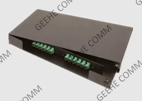 Пульт временных соединительных кабелей оптического волокна SC дюйма 1U 24 держателя 19 стены гаван