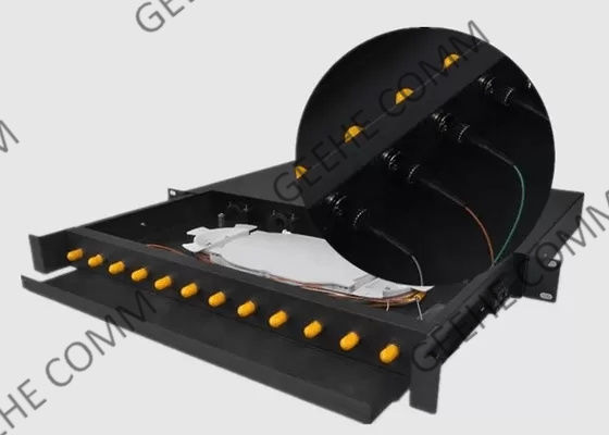 Пульт временных соединительных кабелей оптического волокна 1U 12 отрезка провода 50/125 ST гаван