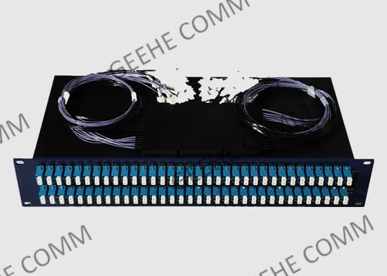 19 пульт временных соединительных кабелей дюйма 2U мультимодных 96 гаван LC двухшпиндельный