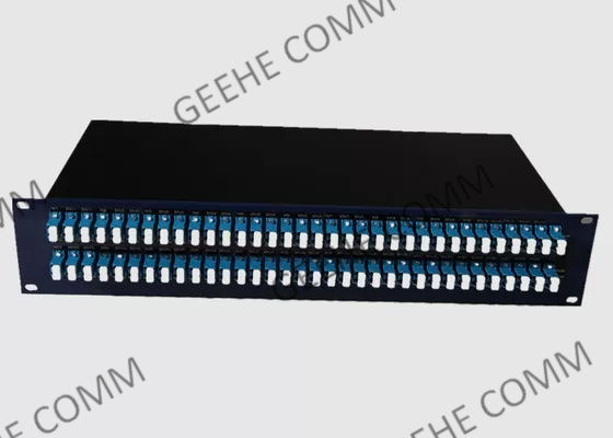 19 пульт временных соединительных кабелей дюйма 2U мультимодных 96 гаван LC двухшпиндельный
