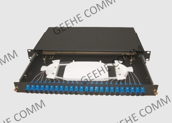 пульт временных соединительных кабелей волокна 1U легкий сползая стандартный OS2 с переходниками SC UPC