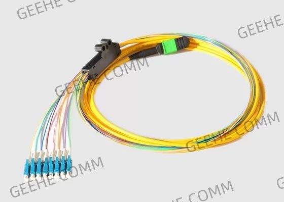 Одиночный режим 2.0MM 40G MPO к кабелю проламывания волокна 8 x LC
