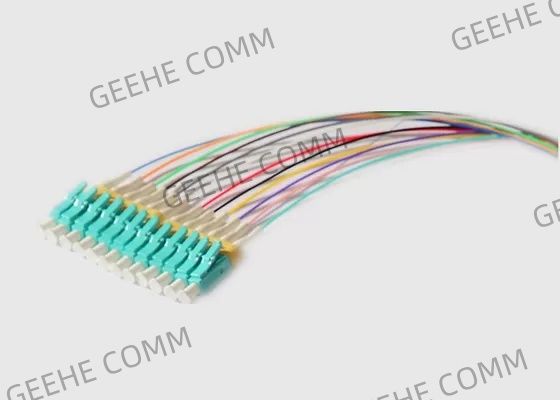 Multi режим 12 вырезает сердцевина из 0.9mm MPO к кабелю проламывания LC