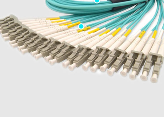 144 кабель волокна волокон OM3 LC Dulpex 100G MPO