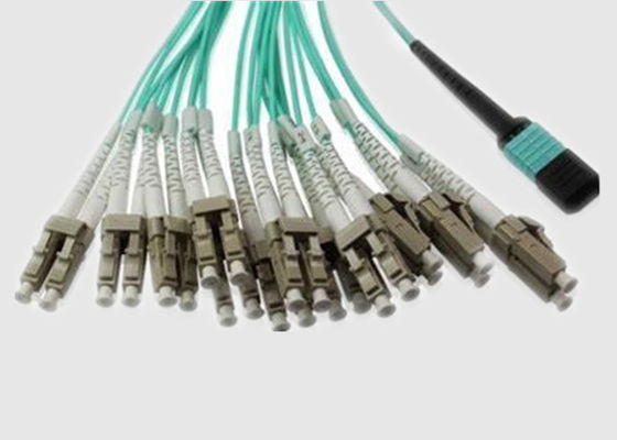 144 кабель волокна волокон OM3 LC Dulpex 100G MPO