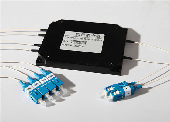 2×4 вентилятор вне 1480nm сплавил модуль WDM оптического волокна