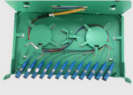 Держатель шкафа Splitter 0.9mm PLC оптического волокна ядров разветвителя 12 SC UPC одиночного режима
